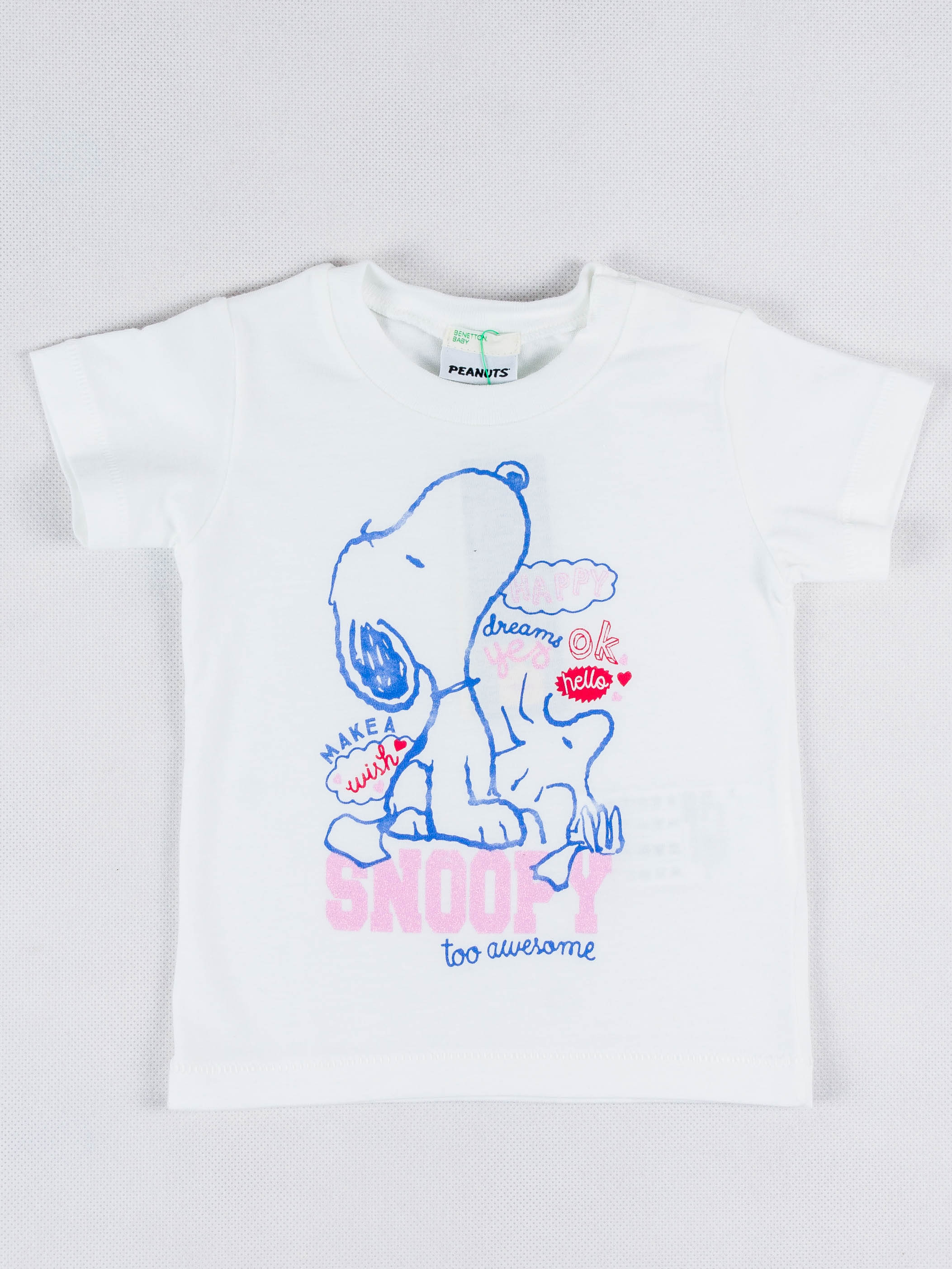 

Футболка Benetton BV-30519-45  cm Белый, Футболка Benetton BV-30519-45 62 cm Белый