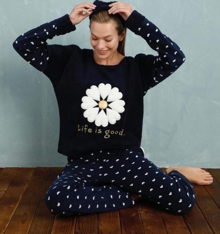 

Пижама Pijamoni Life is good  Темно-синяя (0262, Пижама Pijamoni Life is good S Темно-синяя (0262)