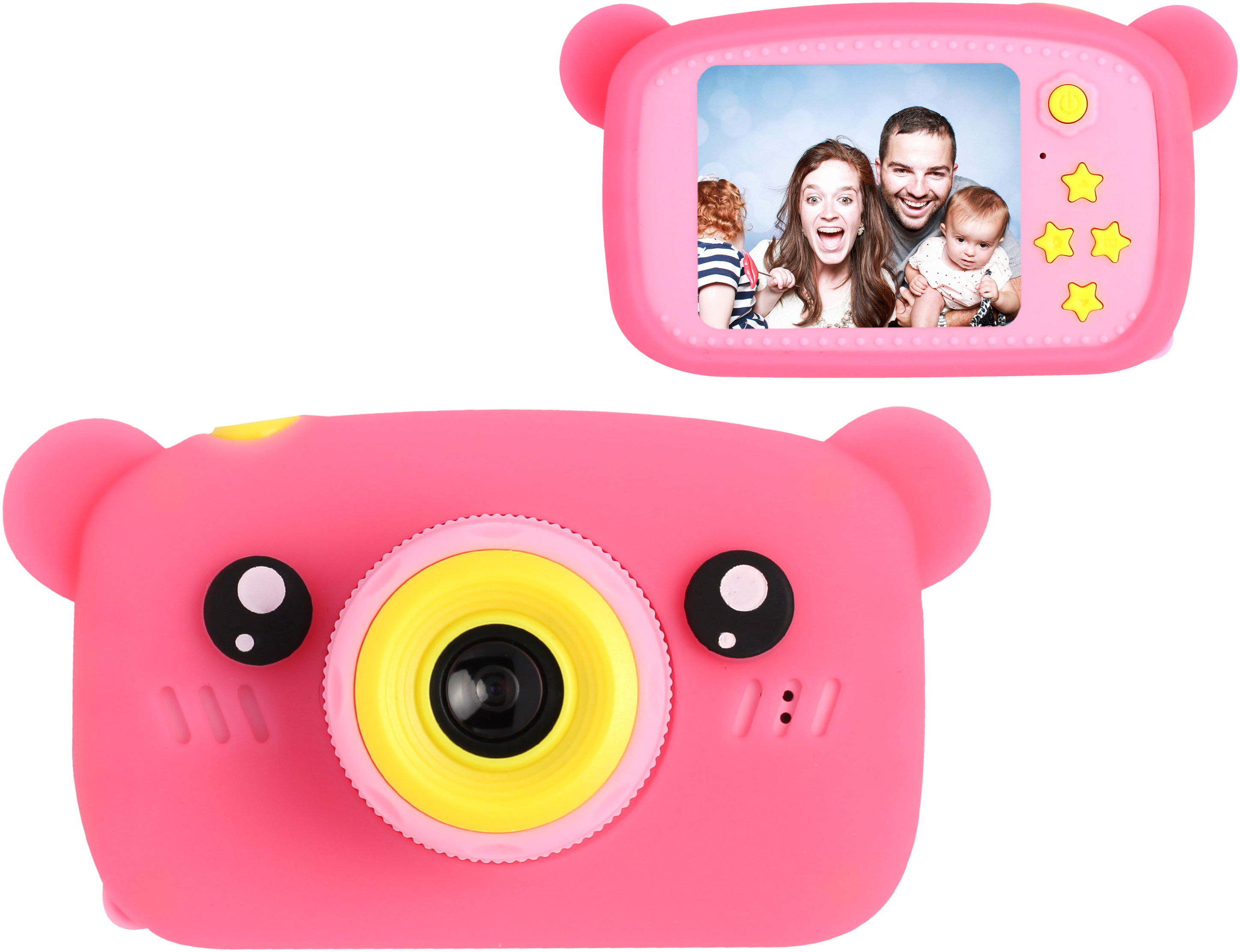 

Цифровой детский фотоаппарат X 500B Bear Розовый Мишка(587143)