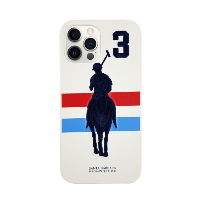 

Кожаный чехол Santa Barbara Polo Garner для iPhone 13 Pro white