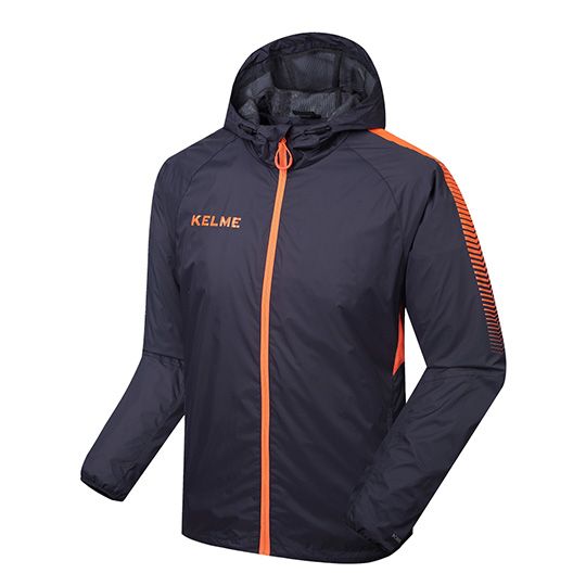 

Ветровка Kelme Windproof темно-серо-оранжевая  K081.9251, Ветровка Kelme Windproof темно-серо-оранжевая M K081.9251