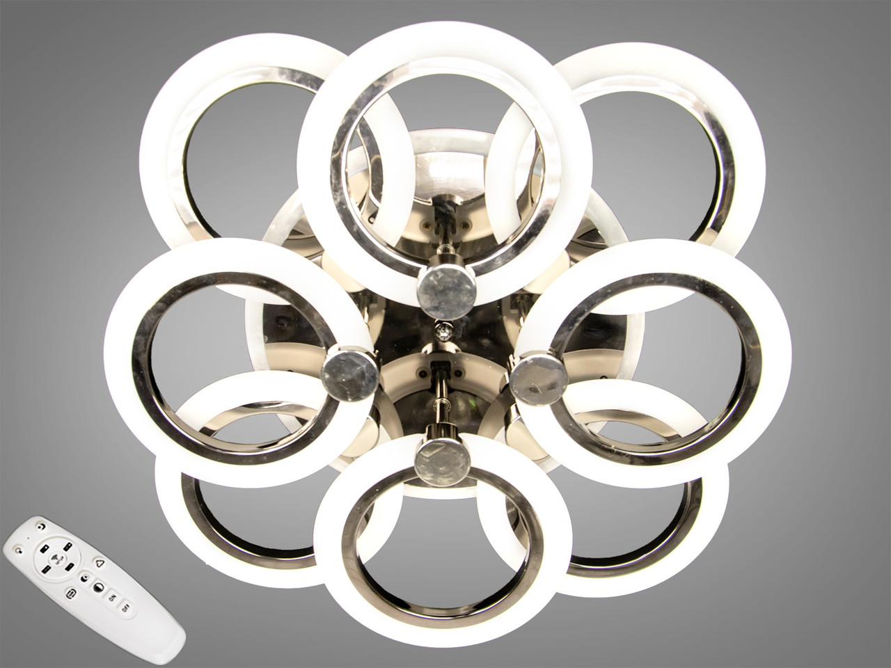 

LED-люстра с диммером и RGB подсветкой, 90W 8022M