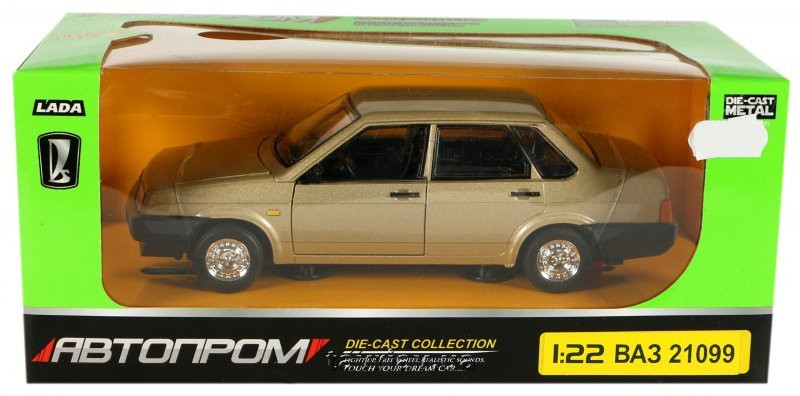 

Машинка инерционная 21099 "ВАЗ 21099" "Автопром" (Золотистая)