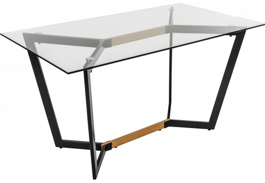 

Обеденный стол GT K-4007 Clear glass/Black