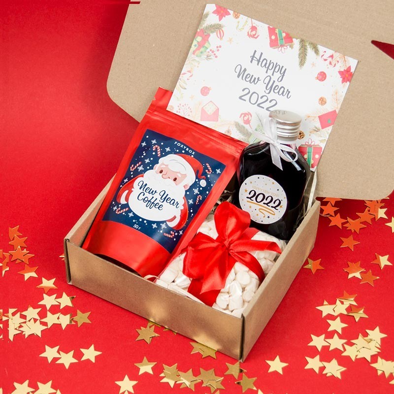 

Подарочный набор новогодний FoxyBox Santa Coffee