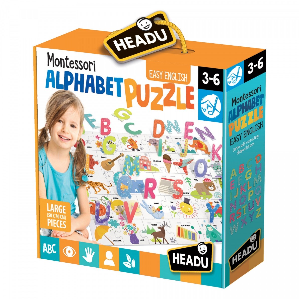 

Пазл 3D HEADU Montessori ALPHABET Easy English от 3 до 6 лет (20973)