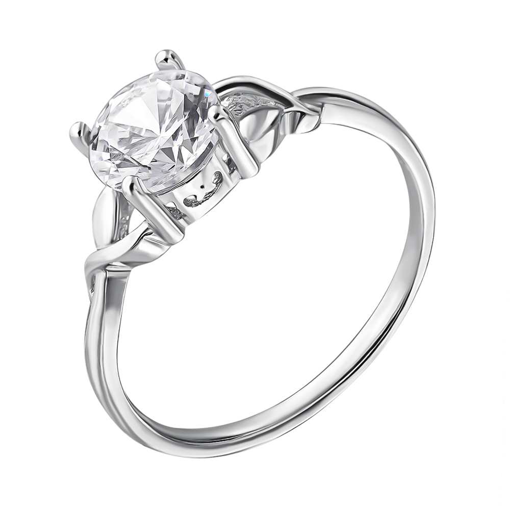 

Серебряное кольцо с кристаллом циркония 000112718 17 размера