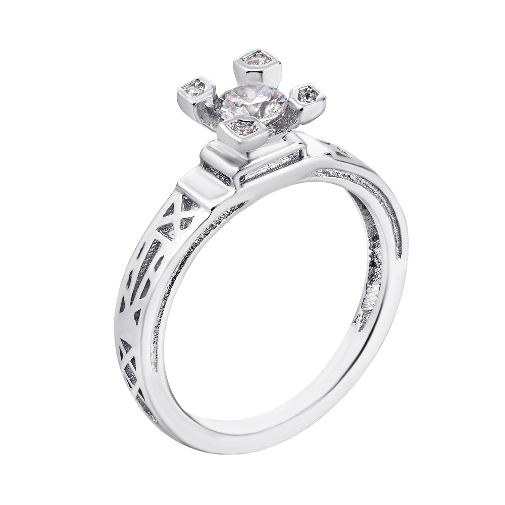 

Серебряное кольцо с фианитами 000135089 16 размера