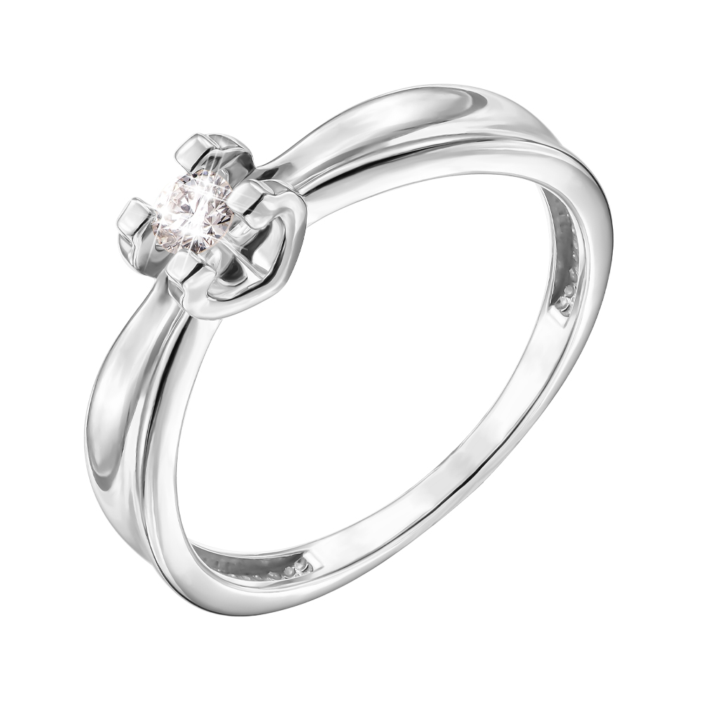 

Кольцо из белого золота с бриллиантом 000139268 16.5 размера