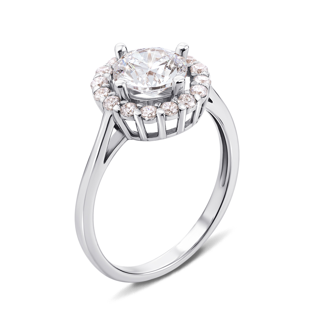 

Кольцо из белого золота с фианитами S Zirconia 000134714 18 размера