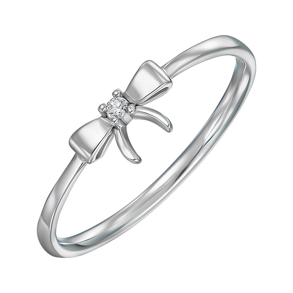 

Серебряное кольцо с фианитом 000151545 15.5 размера