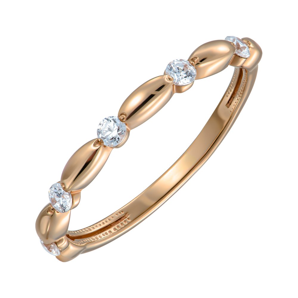 

Кольцо из красного золота с фианитами S Zirconia 000146420 18 размера