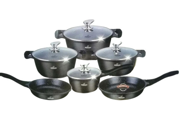 

Набор посуды 11 предметов Bohmann (BH-60-11-black-mg)