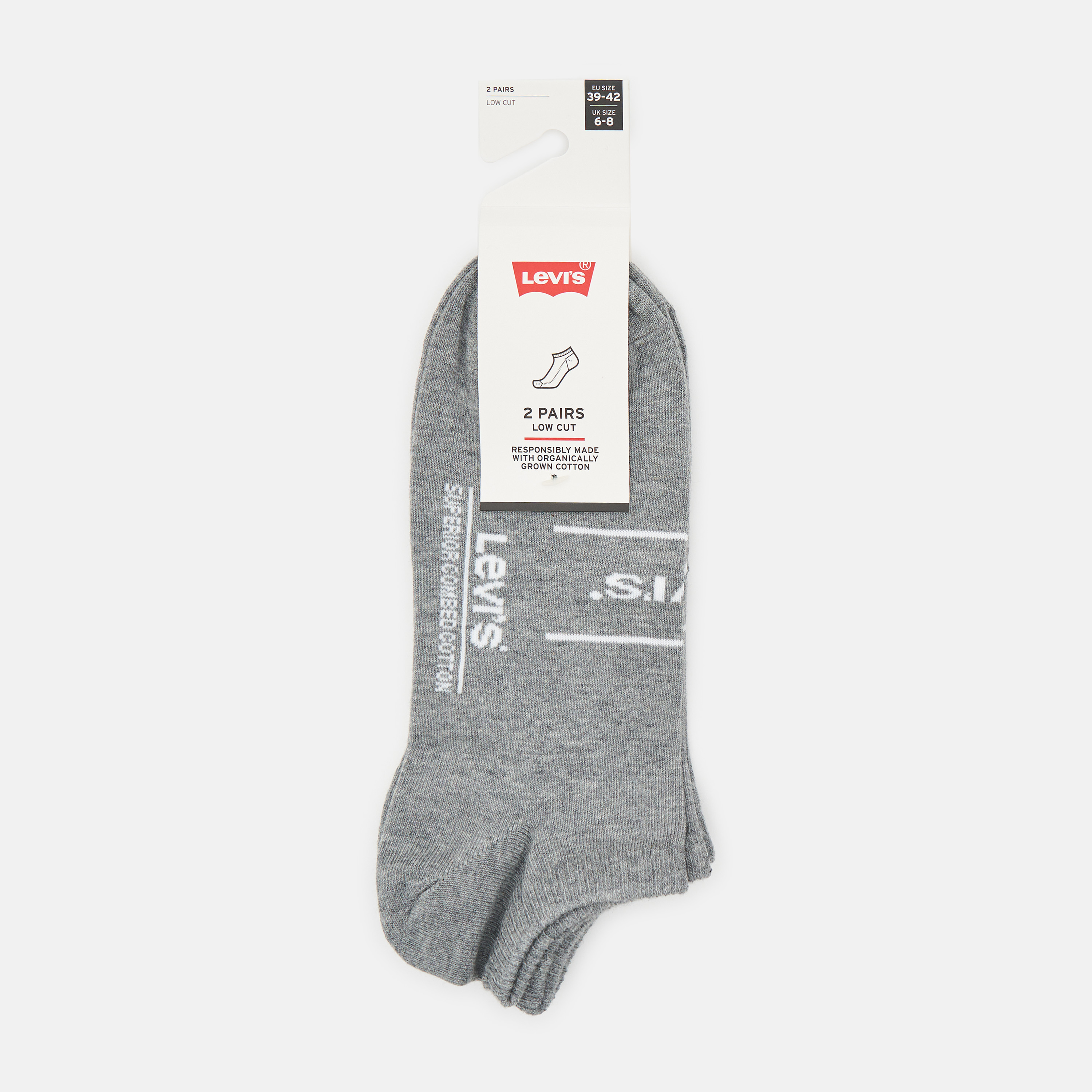 

Набор носков Levi's 701203953-007 35-38 2 пары Grey Melange