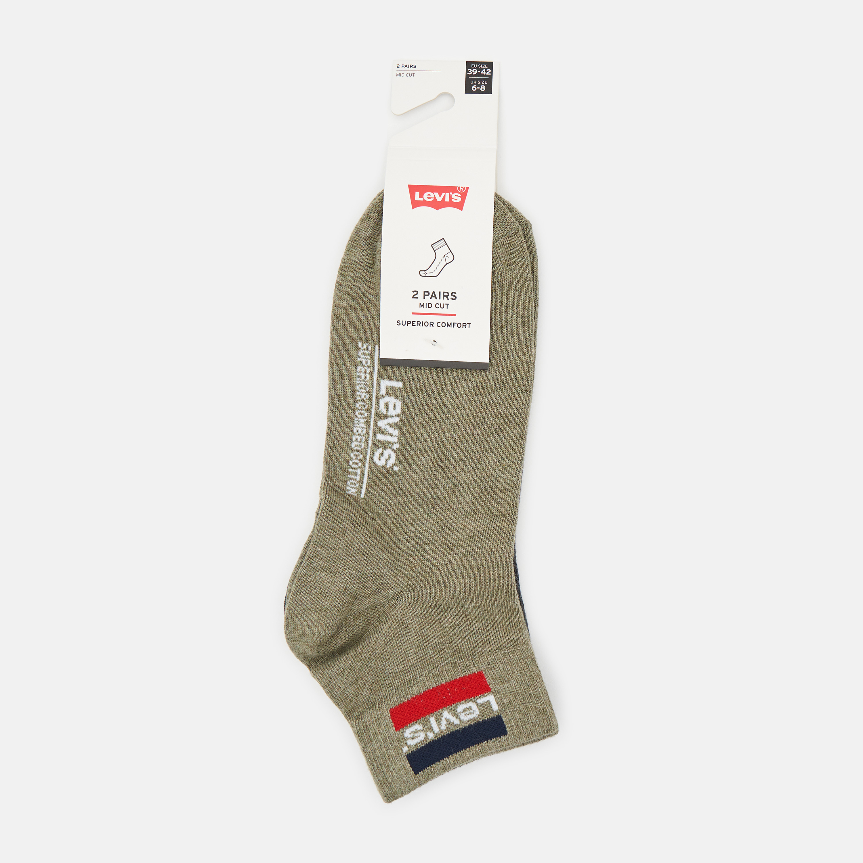 

Набор носков Levi's 903014001-012 - 2 пары Dark Green Combo, Набор носков Levi's 903014001-012 35-38 2 пары Dark Green Combo