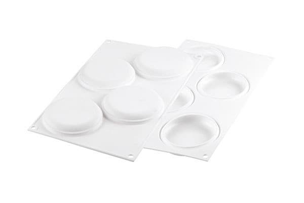 

Форма силиконовая для десертов d 85 мм, h 15 мм (80 мл x 4) Silikomart (DECOR ROUND 80)