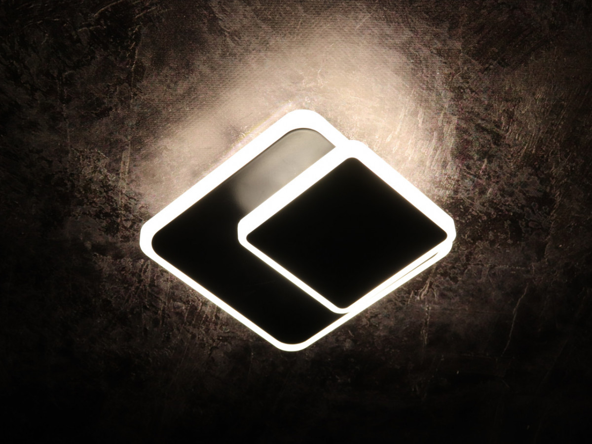 

Светильник потолочный Led (6х15х15 см.) Черный (YR-8662/1S-bk-150+100-mg)