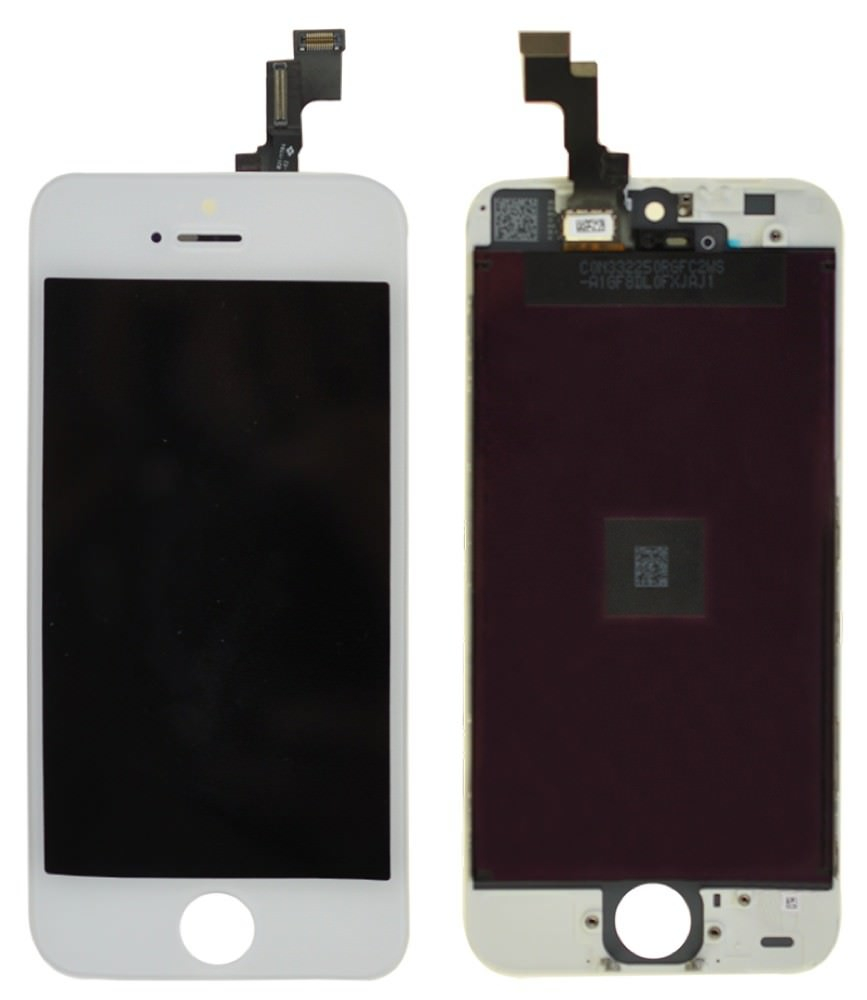 

Дисплей для iPhone 5S белый (LCD экран, тачскрин, стекло в сборе) High Copy