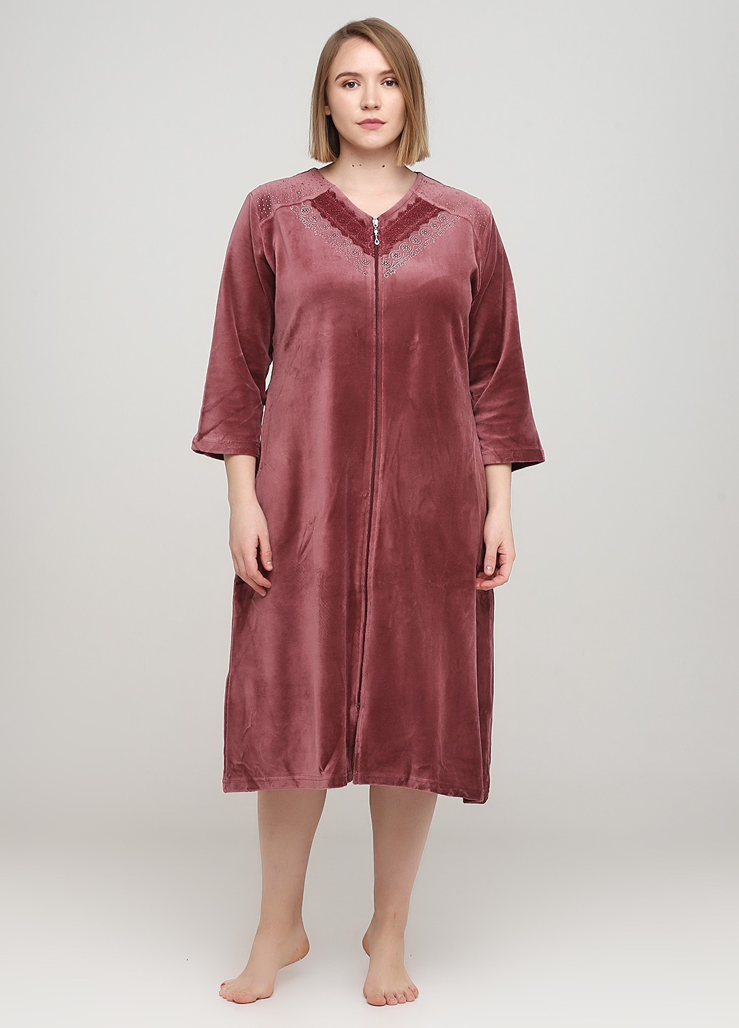 

Халат Romeo Life  розовый 3533-32, Халат Romeo Life 4XL розовый 3533-32