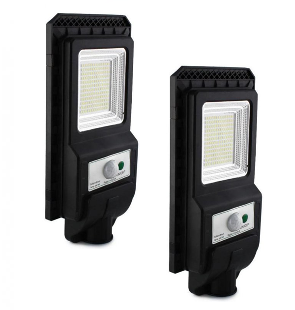 

Комплект уличных фонарей с датчиком движения на солнечной батарее LED Solar 7777 в комплекте 2 шт Черный (sklad_n-8)