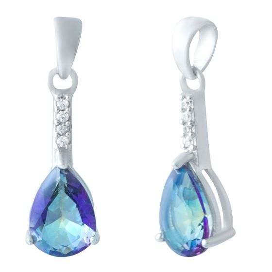 

Серебряная подвеска jill с мистик топазом 1.463ct