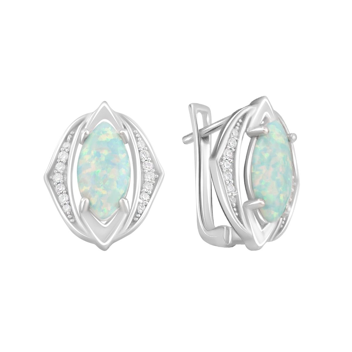 

Серебряные серьги jill с опалом 1.27ct