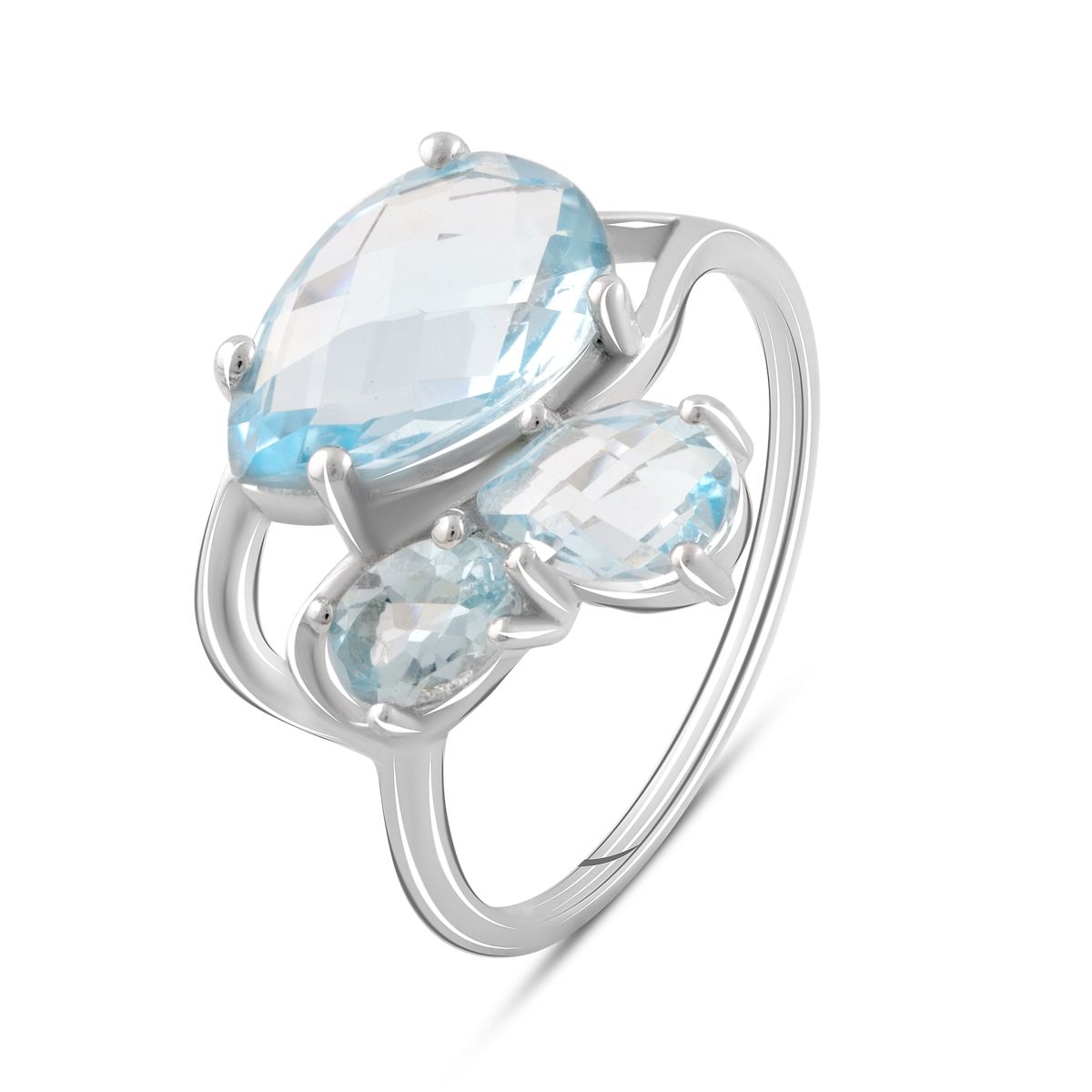

Серебряное кольцо jill с натуральным топазом 5.613ct 17.5 размер
