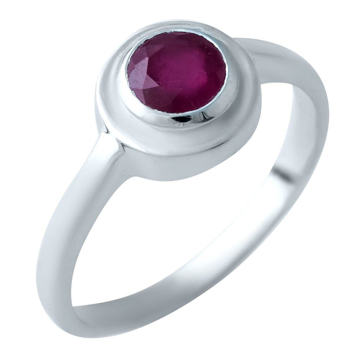 

Серебряное кольцо jill с натуральным рубином 0.7ct 17.5 размер