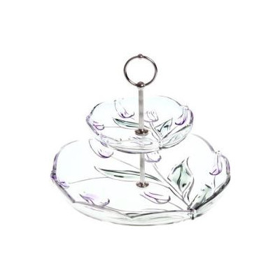 

Фруктовница 2-х ярусная Nadin Green Purple Walther-Glas (WG-7709-mg)