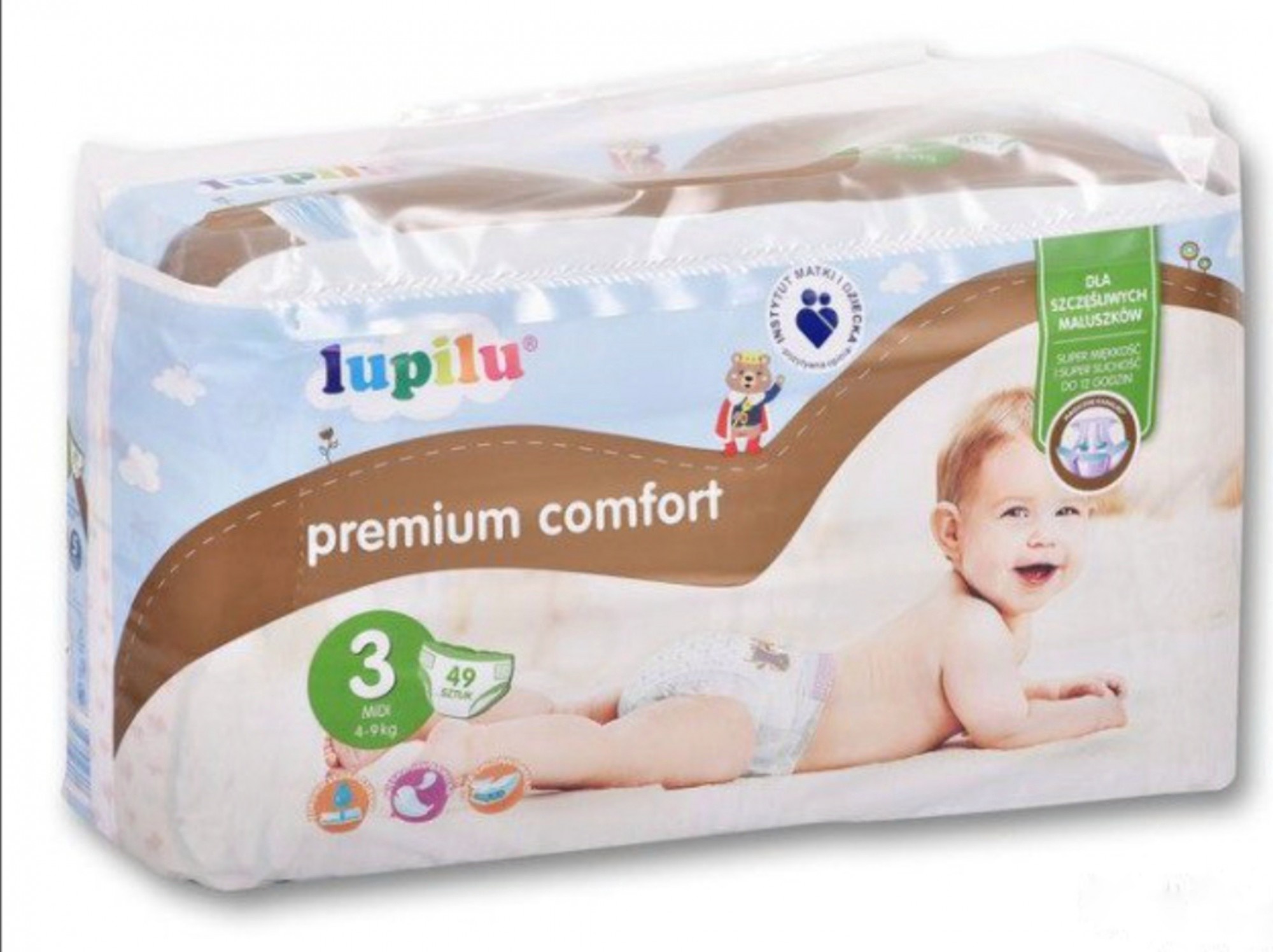 

Подгузники Lupilu Premium comfort 3 размер 5-9 кг Box 2уп*49шт