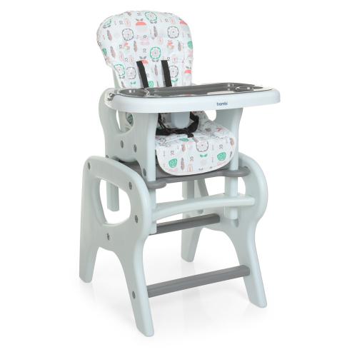 

Стульчик-трансформер для кормления Bambi (M 0816 Flowers Gray)