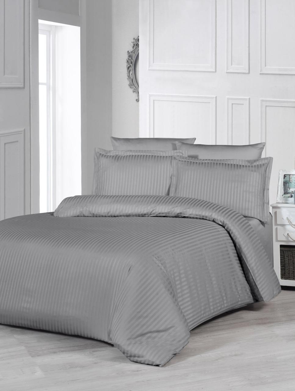 

Комплект постельного белья Satin Strip Zeron CRI , Семейный, Сатин, Турция