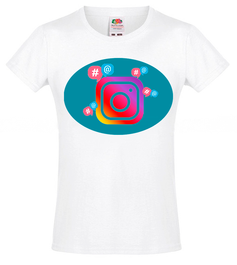 

Футболка Fruit of the Loom instagram Белый 128 см BIN2TD128