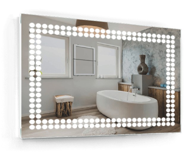 

Зеркало c LED подсветкой Smart Mirror сенсорное Como SK 120х100 см Прямоугольное
