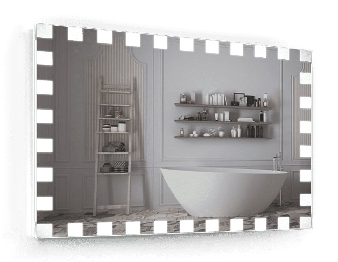 

Зеркало c LED подсветкой Smart Mirror сенсорное Brindisi SK 120х100 см Прямоугольное