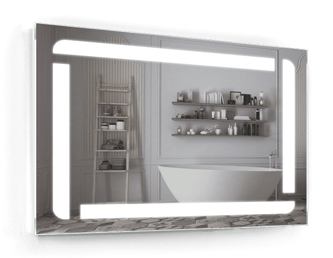 

Зеркало c LED подсветкой Smart Mirror сенсорное Bolzano SK 80х60 см Прямоугольное