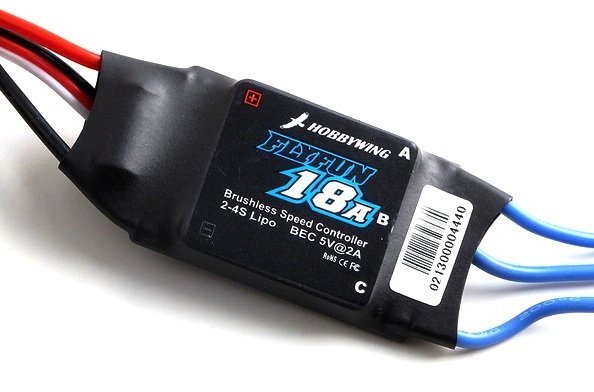 

Регулятор хода HOBBYWING FLYFUN 18A V4.3 2-4S для авиамоделей