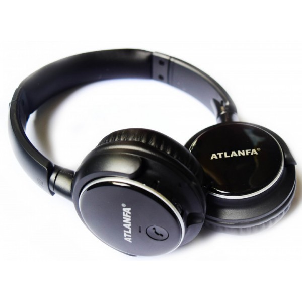 

Беспроводные стерео наушники Atlanfa AT-7612 с гарнитурой MP3 и FM Bluetooth Черные