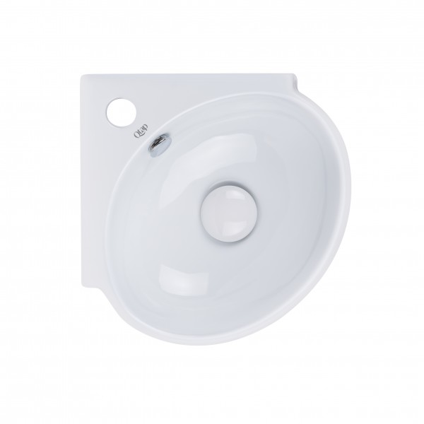 

Раковина Qtap Leo 390x365x130 White с донным клапаном QT11115010W