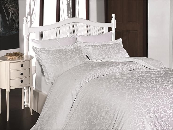 

Постельное белье из люкс сатина First Choice S-24 Sweta beyaz евро m010978
