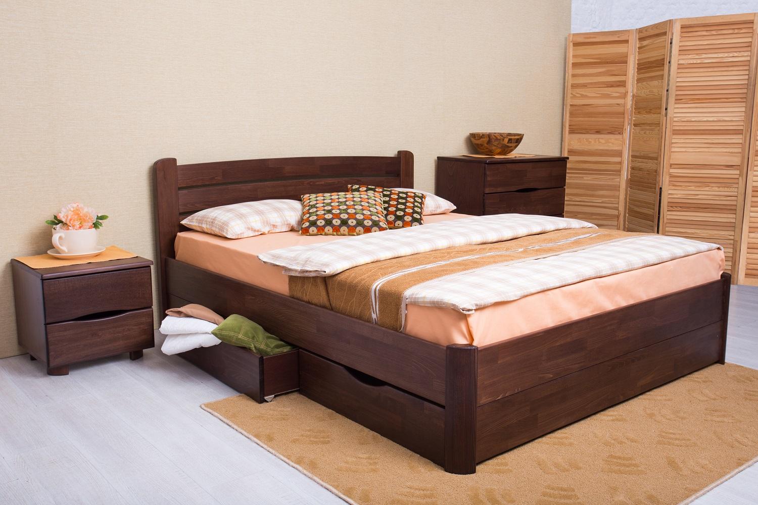 

Кровать Олимп София V с двумя ящиками 140x200 Венге
