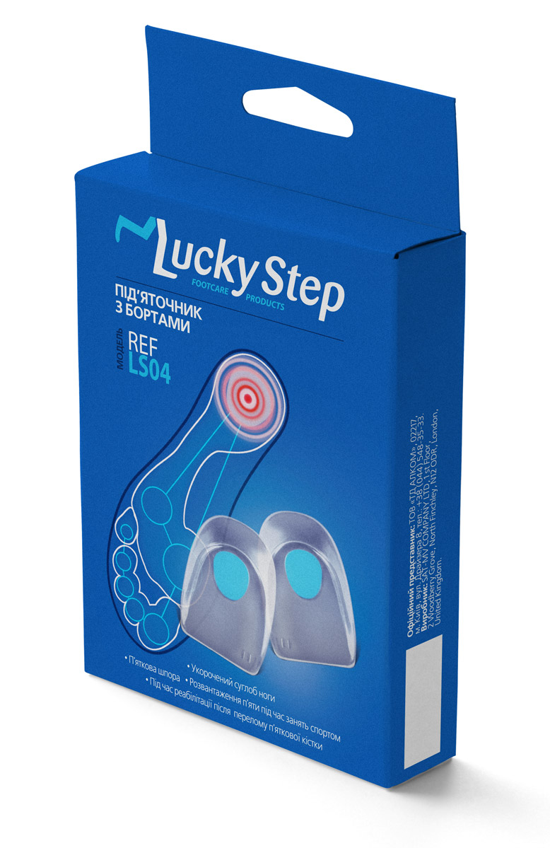 

Підп'яточник силіконовий з бортами Lucky Step LS04 р.1
