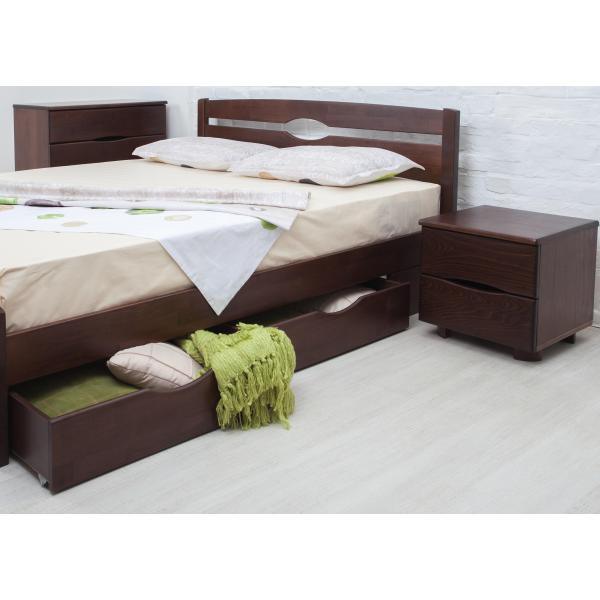 

Кровать Олимп Нова с двумя ящиками 160x190 Венге