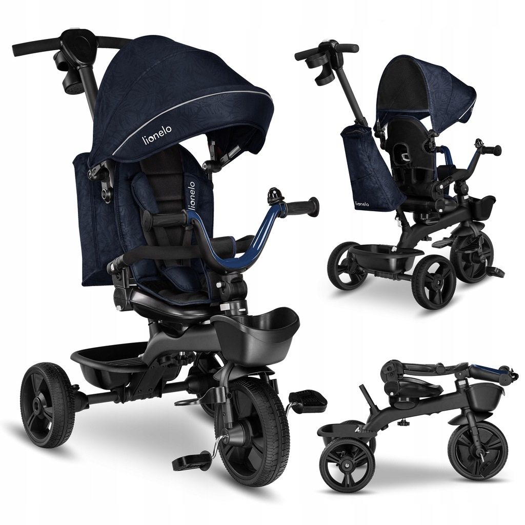 

Велосипед трехколесный Lionelo Kori Blue navy