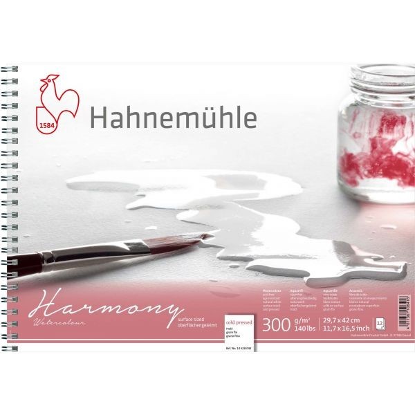 

Альбом для акварели на спирали Hahnemuhle Harmony 12л 300г А3 CP