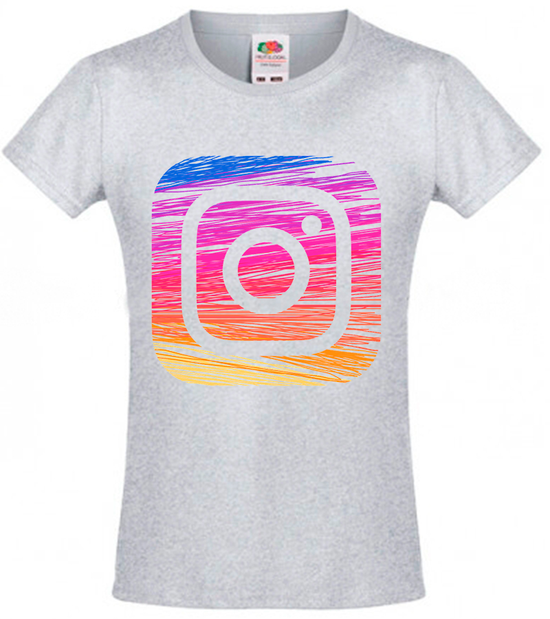 

Футболка Fruit of the Loom instagram Серый 152 см SIN4TD152