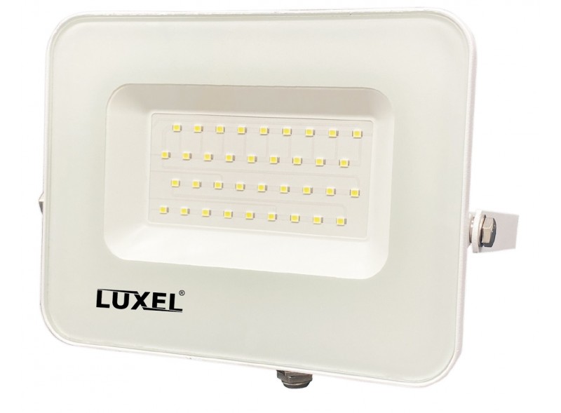 

Светодиодный белый прожектор Luxel 200х180х28мм 175-260V 30W IP65 (LED-LPEW-30С)