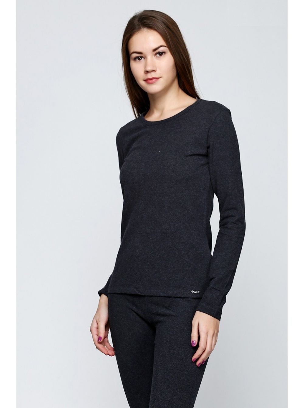 

Термокофта женская с шерстью Kifa Wool Comfort ЛЖС-512Ш 3XL Темно-серый