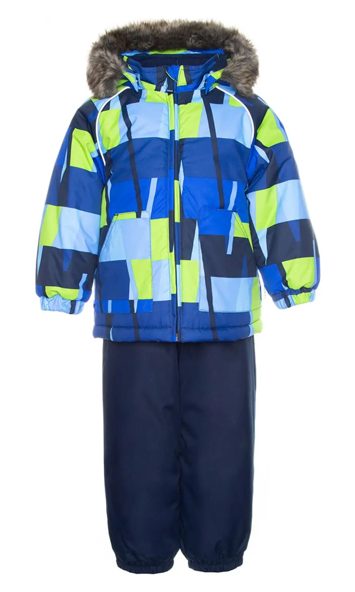 

Комплект для мальчиков Huppa Хуппа Avery синий с принтом/темно-синий, 104 (41780030-92735-104)