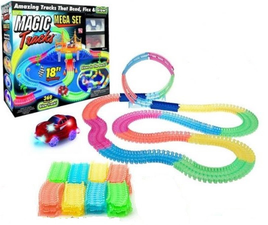 

Детский конструктор Светящийся гибкий гоночный трек Magic Tracks 220 деталей